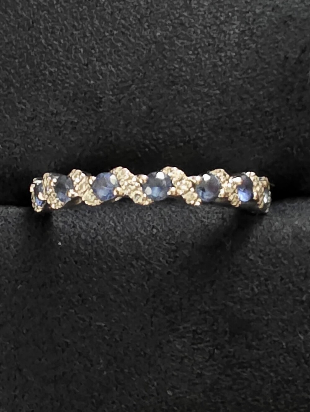 14k Levian Sapphire, Diamond White Gold Ring